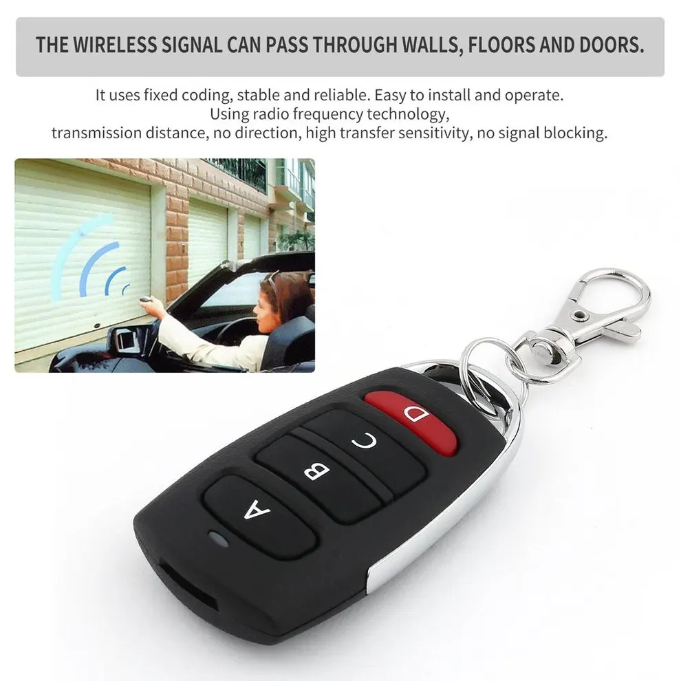 10PCS Universal Remote Control Key 4 Buttons 433MHz Electric Garage Door Security Alarm System Wireless Controller Key Car Keys
10PCS Universal Remote Control Key 4 Buttons 433MHz Electric Garage Door Security Alarm System Wireless Controller Key Car Keys
