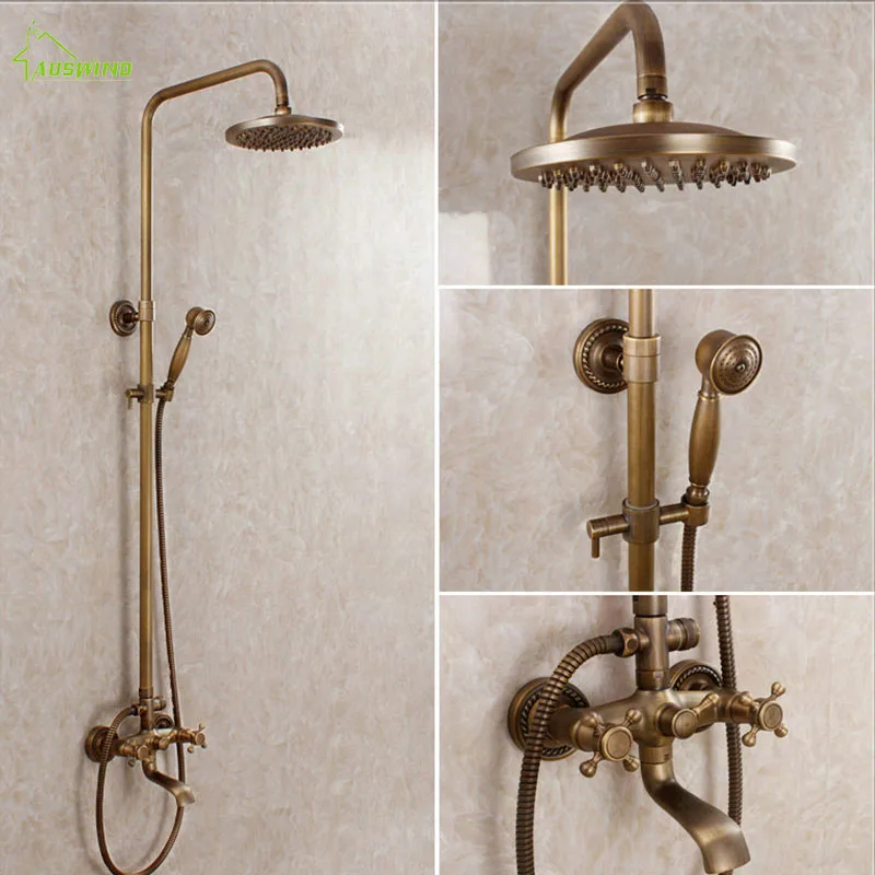 Antique Faucet Wall Waterfall Bronze Shower Set Bathroom Shower Faucet Water Saving Bathroom Shower Head Rain Shower Set
Antique Faucet Wall Waterfall Bronze Shower Set Bathroom Shower Faucet Water Saving Bathroom Shower Head Rain Shower Set