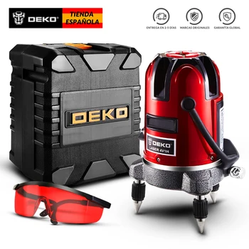 DEKO LL5 Series Self-leveling 5 Line 6 Points Horizontal&Vertical Laser Level 360 Degree Adjustment Higher Visibility
DEKO LL5 Series Self-leveling 5 Line 6 Points Horizontal&Vertical Laser Level 360 Degree Adjustment Higher Visibility
