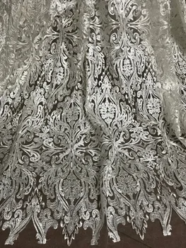 African net Lace Fabric with beads pearls White Fashion nigerian net lace Embroidery French Tulle Lace High Quality
African net Lace Fabric with beads pearls White Fashion nigerian net lace Embroidery French Tulle Lace High Quality