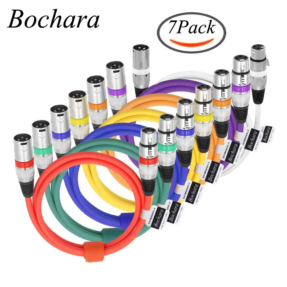 Bochara 3Pin XLR Cable Male to Female M/F Audio Cable Foil+Braided Shielded For Microphone Mixer Amplifier Stage Light 7Pack
Bochara 3Pin XLR Cable Male to Female M/F Audio Cable Foil+Braided Shielded For Microphone Mixer Amplifier Stage Light 7Pack