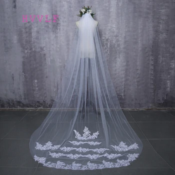 2018 Bride Veils White Applique Tulle 3 meters veu de noiva long wedding veils bridal accessories lace bridal veil
2018 Bride Veils White Applique Tulle 3 meters veu de noiva long wedding veils bridal accessories lace bridal veil