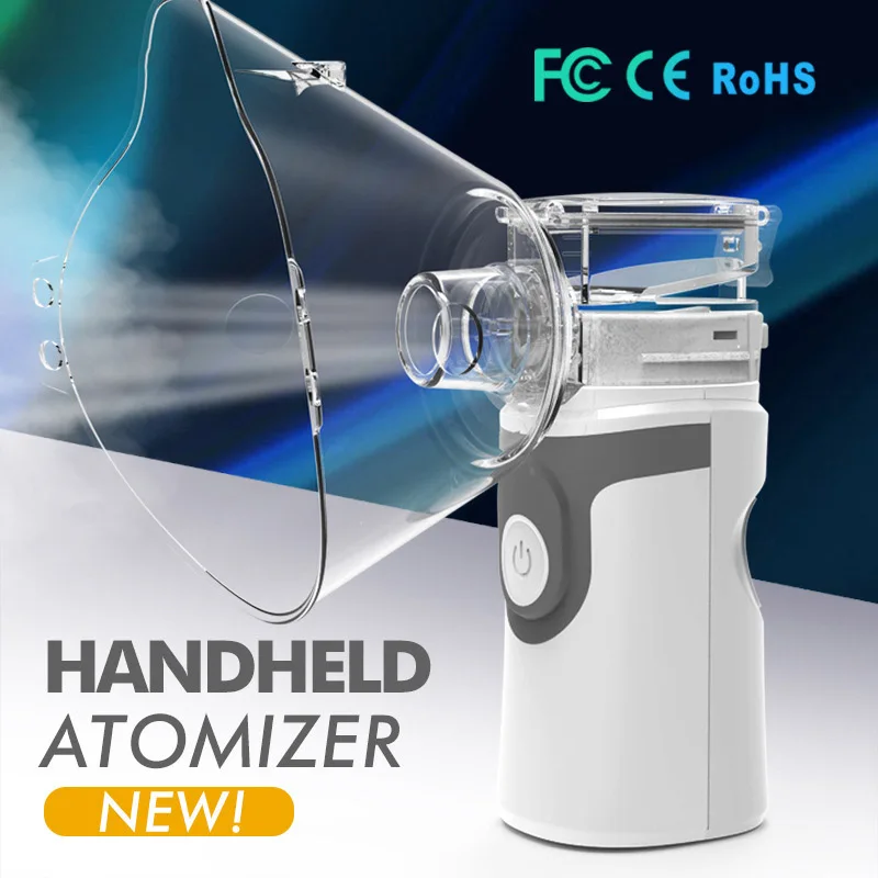 Handhead Mini Ultrasonic Nebulizer Asthma Atomizer Inhaler Portable Mesh Nebuliser Humidifier Sprayer For Adult Children health
Handhead Mini Ultrasonic Nebulizer Asthma Atomizer Inhaler Portable Mesh Nebuliser Humidifier Sprayer For Adult Children health