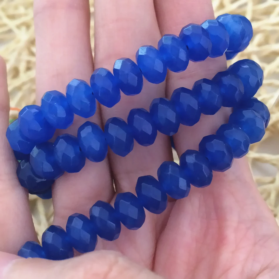 Fashion lapis lazuli blue 5x8mm natural stone chalcedony jades faceted rondelle loose beads diy hot sale Jewelry 15inch GE4135
Fashion lapis lazuli blue 5x8mm natural stone chalcedony jades faceted rondelle loose beads diy hot sale Jewelry 15inch GE4135