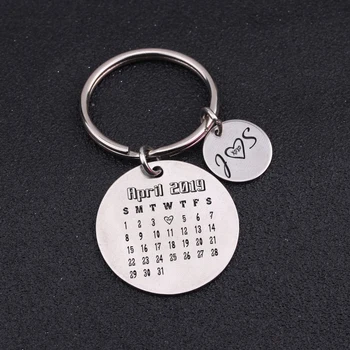 Memorial Key Holder Couples Anniversary Key chain Customized Date Name Initials Multicolor Keytags Personality Special Keyrings
Memorial Key Holder Couples Anniversary Key chain Customized Date Name Initials Multicolor Keytags Personality Special Keyrings
