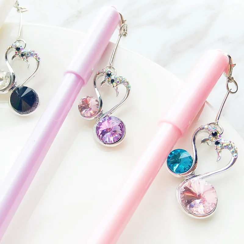 Love Swan Colorful Crystal Pendant Signature Gel Pen Escolar Papelaria School Office Supply Promotional Gift
Love Swan Colorful Crystal Pendant Signature Gel Pen Escolar Papelaria School Office Supply Promotional Gift