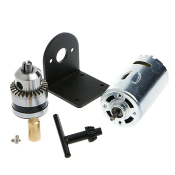 Mini Hand Drill DIY Lathe Press 555 Motor w/ 1/8" Chuck+ Mounting Bracket 12-36V High Quality
Mini Hand Drill DIY Lathe Press 555 Motor w/ 1/8" Chuck+ Mounting Bracket 12-36V High Quality