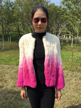 Gradient Pink and Beige KnittedRex rabbit fur Jacket Blazer Girls Sweater Birthday Spring Bust 88 cm
Gradient Pink and Beige KnittedRex rabbit fur Jacket Blazer Girls Sweater Birthday Spring Bust 88 cm