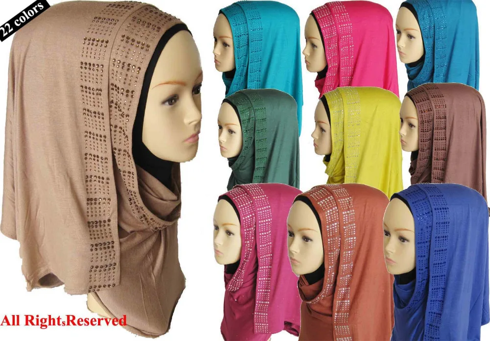 13%off muslim cotton jersey hijab scarf Women Strech large Rhinestones hijab shawl 170* 50cm
13%off muslim cotton jersey hijab scarf Women Strech large Rhinestones hijab shawl 170* 50cm
