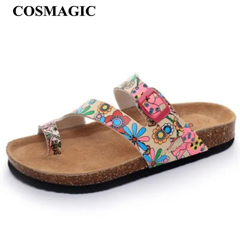 COSMAGIC 2019 New Summer Printed Beach Cork Slide Slippers Casual Women PU Leather Clogs Flip Flops Shoe Flat With
COSMAGIC 2019 New Summer Printed Beach Cork Slide Slippers Casual Women PU Leather Clogs Flip Flops Shoe Flat With