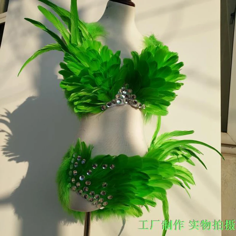 New fashion Feather underwear stage show singer performance clothing event party cosplay Jazz dance samba collar costume
New fashion Feather underwear stage show singer performance clothing event party cosplay Jazz dance samba collar costume