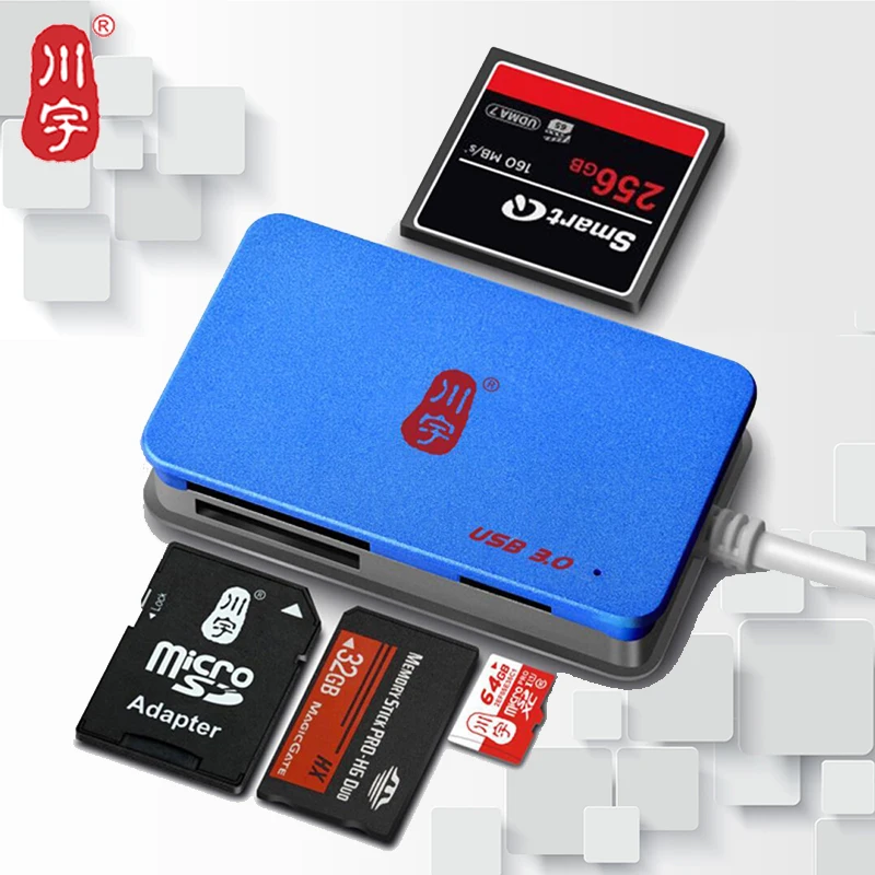 Kawau 3.0 USB Card Reader Max Support 512GB Adapter with Micro SD / SD / MS / CF Card Slot for Computer Memory Card Reader C368
Kawau 3.0 USB Card Reader Max Support 512GB Adapter with Micro SD / SD / MS / CF Card Slot for Computer Memory Card Reader C368