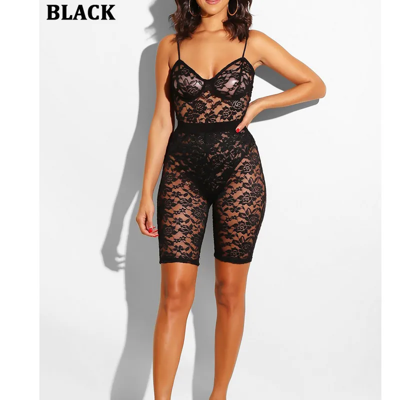 Summer Erotic Bodycon Playsuit Women Lace Mesh Sheer See Through Leotard Jumpsuit Clubwear Plain Sleeveless Strappy Rompers Lot
Summer Erotic Bodycon Playsuit Women Lace Mesh Sheer See Through Leotard Jumpsuit Clubwear Plain Sleeveless Strappy Rompers Lot