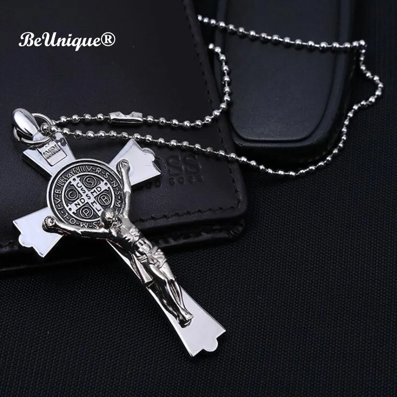 Classic St benedict crucifix cross necklace pendant Bead chain catholic rosary charm Religious Goods Christmas present Jewelry
Classic St benedict crucifix cross necklace pendant Bead chain catholic rosary charm Religious Goods Christmas present Jewelry