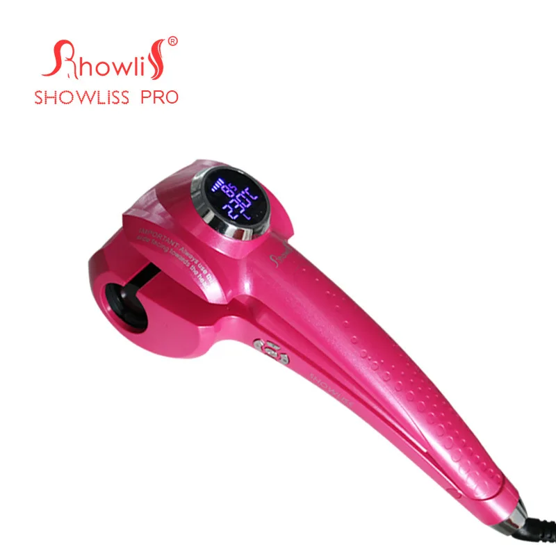 

Original Showliss LCD Screen Pro Automatic Hair Curler Styler Electronic Hair Styling Tools Hair Curl Roller Magic Curling Wand