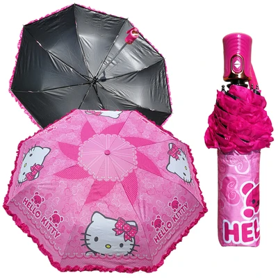 1 Pcs Hello Kitty Doraemon Mickey Princess Minnie Folding Sun Protection Automatic Umbrella Rain Women With A Cover
1 Pcs Hello Kitty Doraemon Mickey Princess Minnie Folding Sun Protection Automatic Umbrella Rain Women With A Cover