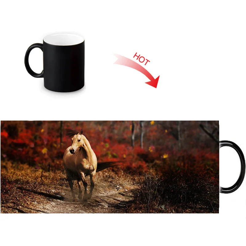 Running Horse Print Color Change/Changing Ceramic Morph Mug Heat Sensitive Porcelain Morphing Mugs Coffee Tea Milk Cups
Running Horse Print Color Change/Changing Ceramic Morph Mug Heat Sensitive Porcelain Morphing Mugs Coffee Tea Milk Cups