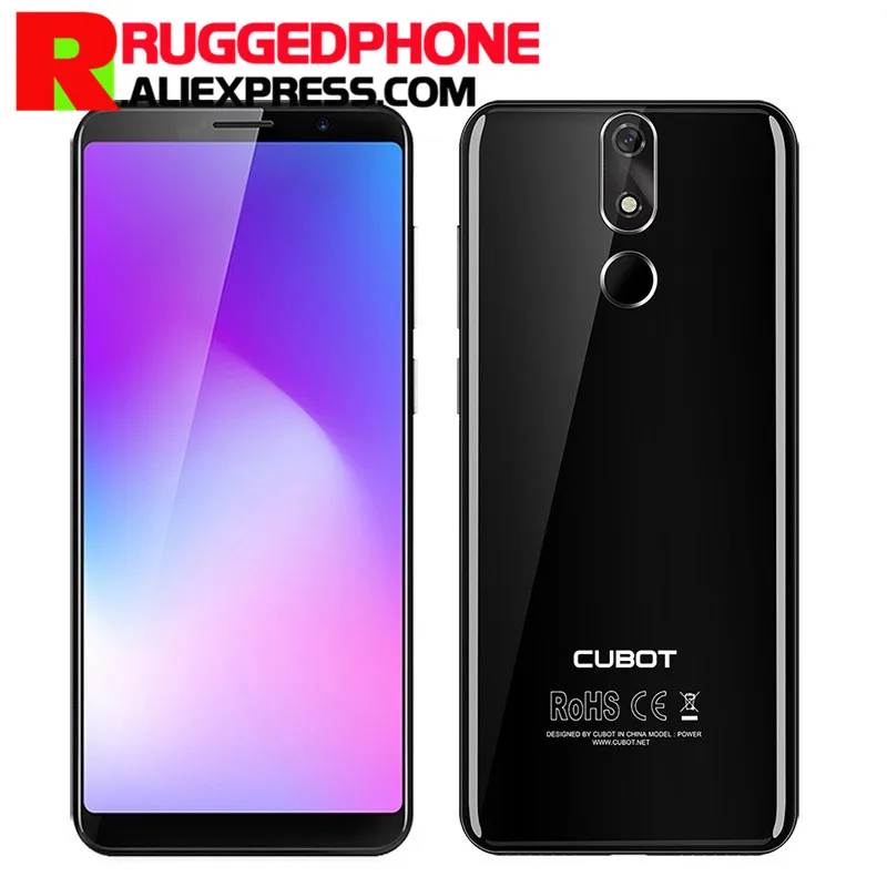 

Cubot Power 5.99 Inch Android 8.1 MT6763 Octa Core 6GB RAM 128GB ROM FHD+ Smartphone 16.0MP Fingerprint Celular 6000mAh 4G LTE