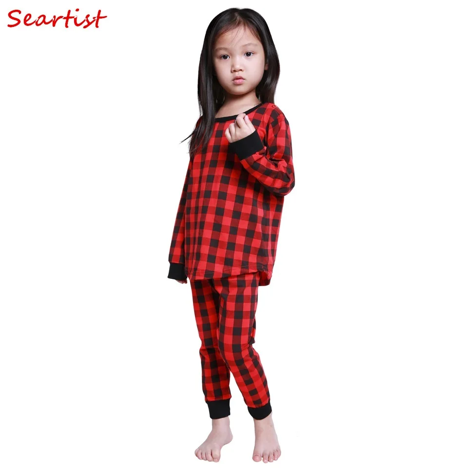 Seartist Kids Spring Winter Pajamas Set Baby Boys Girls Red Plaid Suit Children 2Pcs Clothing Set T-Shirs+Pants 2019 New 40
Seartist Kids Spring Winter Pajamas Set Baby Boys Girls Red Plaid Suit Children 2Pcs Clothing Set T-Shirs+Pants 2019 New 40