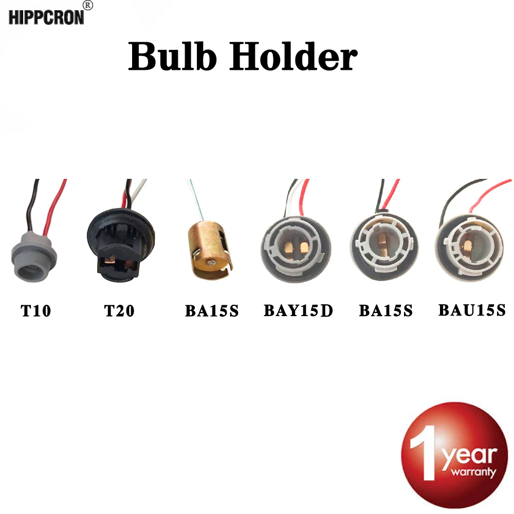 Hippcron 1 Pieces BA15S/BAU15S/BAY15D/T10/T20 Connector 10CM Automotive Bulb Socket LED Bulbs Wire
Hippcron 1 Pieces BA15S/BAU15S/BAY15D/T10/T20 Connector 10CM Automotive Bulb Socket LED Bulbs Wire