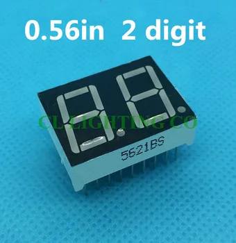 RED 0.56" inch 2 Bit 7 Segment LED Display static state Digital Tube Plastic Metal Common anode
RED 0.56" inch 2 Bit 7 Segment LED Display static state Digital Tube Plastic Metal Common anode