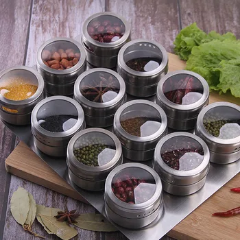 12pcs Magnetic Spice Tins Stainless Steel Spice Jar Set With Stickers Pepper Shakers Salt Pepper Seasoning Sprays
12pcs Magnetic Spice Tins Stainless Steel Spice Jar Set With Stickers Pepper Shakers Salt Pepper Seasoning Sprays