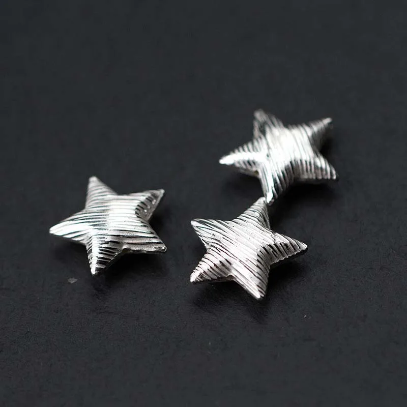 925 Sterling Silver Handmade Star Charm Beads 16x16mm Silver Craft Decoration Spacer Beads Fit Bracelets Earrings DIY Jewelry
925 Sterling Silver Handmade Star Charm Beads 16x16mm Silver Craft Decoration Spacer Beads Fit Bracelets Earrings DIY Jewelry