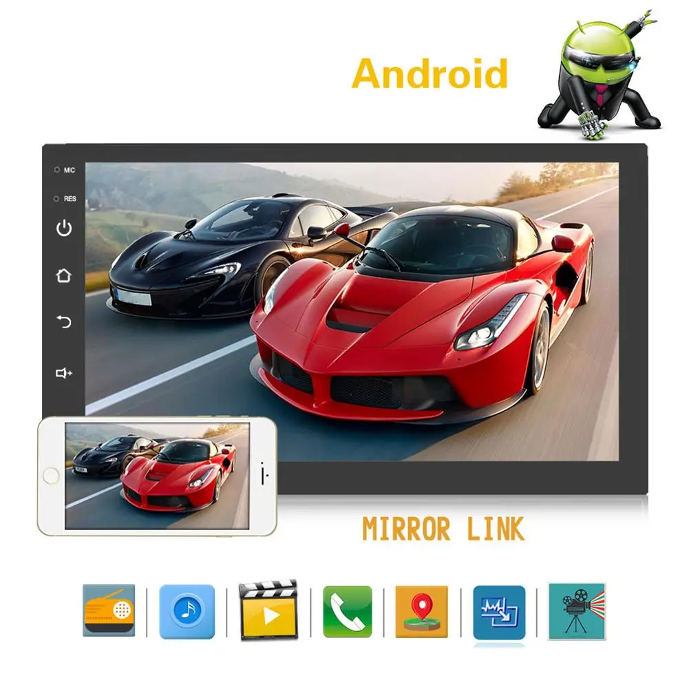 2 Din 7" Android Universal Car Radio Multimedia Player Bluetooth GPS Navigation Car Stereo Mirror Link FM Rds Wifi DAB+ Headunit
2 Din 7" Android Universal Car Radio Multimedia Player Bluetooth GPS Navigation Car Stereo Mirror Link FM Rds Wifi DAB+ Headunit