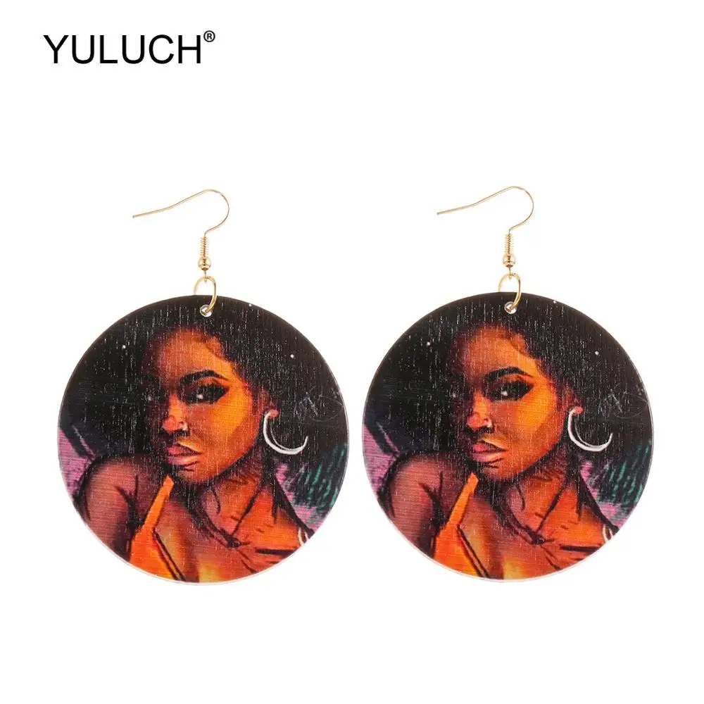 YULUCH Ethnic African Indian Bohemian Round Wooden Printed Personality Women Pendant Drop Earrings For Women Jewelry Accessories
YULUCH Ethnic African Indian Bohemian Round Wooden Printed Personality Women Pendant Drop Earrings For Women Jewelry Accessories