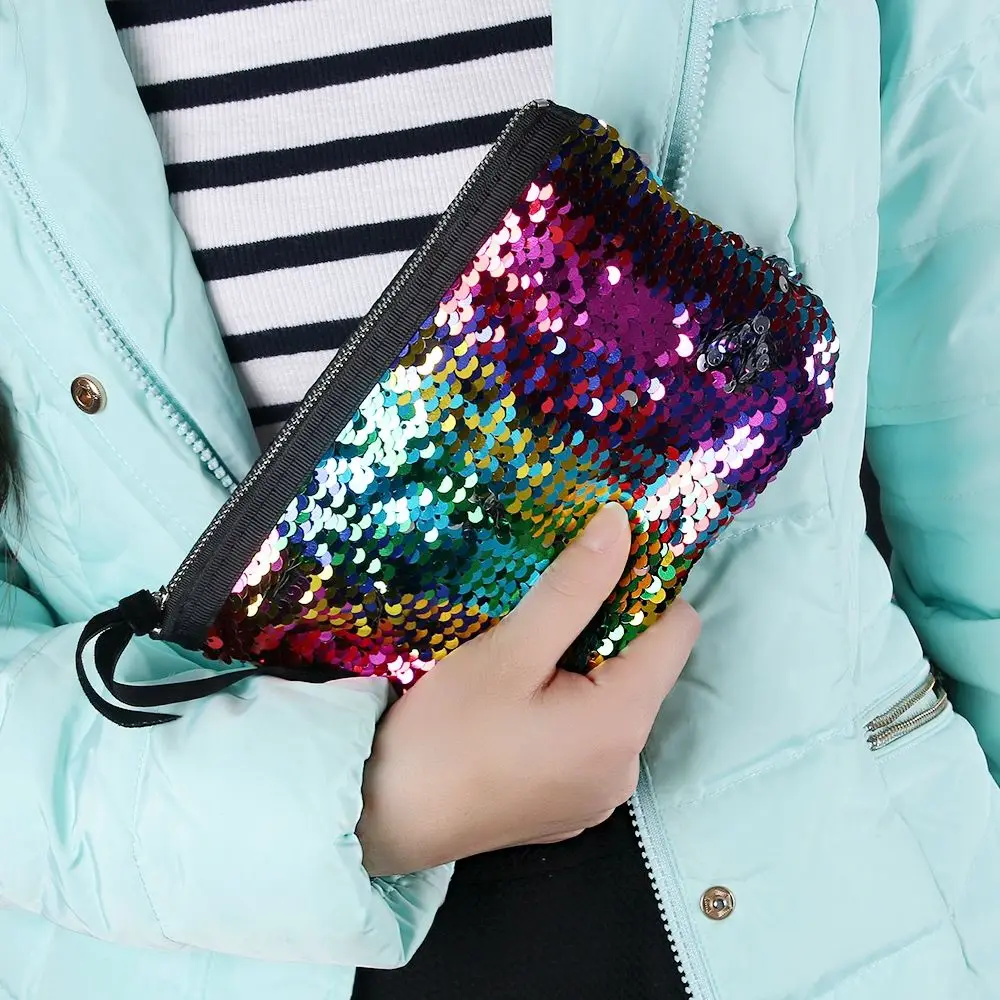 2018 1PC Fashion Women Reversible Sequins Mermaid Glitter Handbag Evening Clutch Bag Wallet Purse Make Up Pouch Coin Purse
2018 1PC Fashion Women Reversible Sequins Mermaid Glitter Handbag Evening Clutch Bag Wallet Purse Make Up Pouch Coin Purse