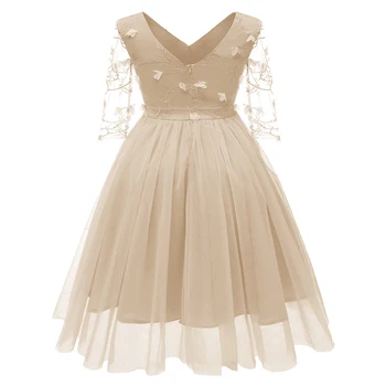 The new seven-sleeve 3D flower embroidery lace mesh fairy dress for women fall 2018 is perfect for all kinds of dinner parties
The new seven-sleeve 3D flower embroidery lace mesh fairy dress for women fall 2018 is perfect for all kinds of dinner parties