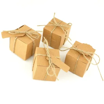 50pcs Square DIY Kraft Box Paper Bag Wedding Box Candy Box For Wedding Decoration With Name Card Gift Box Wedding Favors
50pcs Square DIY Kraft Box Paper Bag Wedding Box Candy Box For Wedding Decoration With Name Card Gift Box Wedding Favors