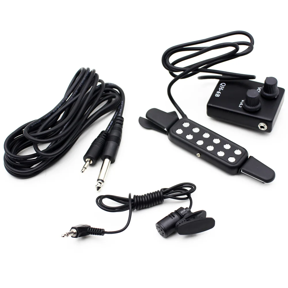 Sound Hole 38"/39"/40"/41" Acoustic Guitar Pickup Transducer Kit with Volume Controller Lapel Tie Clip Microphone Audio Cable
Sound Hole 38"/39"/40"/41" Acoustic Guitar Pickup Transducer Kit with Volume Controller Lapel Tie Clip Microphone Audio Cable