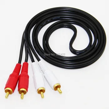 Gold Plated 1.5M Male to Male 2 RCA AV Audio Video Cable Plug For HDTV DVD TV
Gold Plated 1.5M Male to Male 2 RCA AV Audio Video Cable Plug For HDTV DVD TV