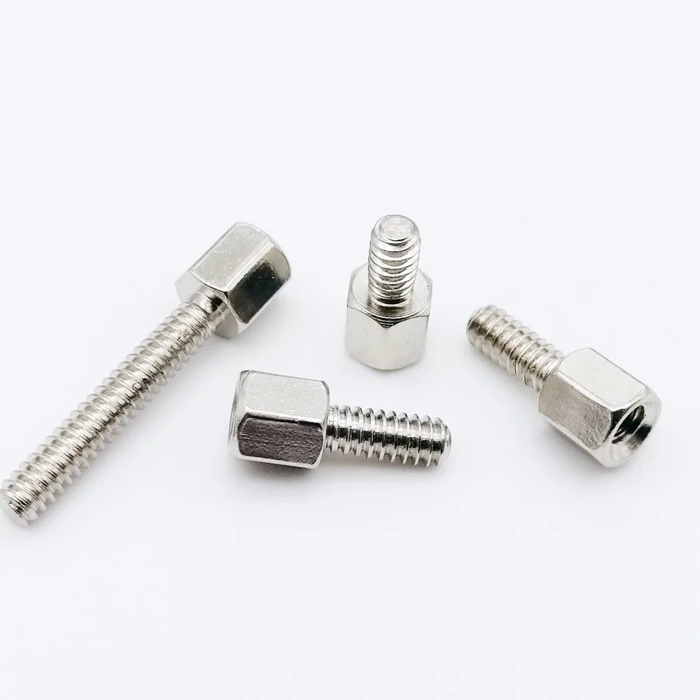 20pc Brass Copper Nickle-plated #4-40*5+L Hex Standoff M-F Male-Female Spacer Jackscrew Screw for PCB Board Motherboard COM Port
20pc Brass Copper Nickle-plated #4-40*5+L Hex Standoff M-F Male-Female Spacer Jackscrew Screw for PCB Board Motherboard COM Port