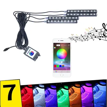 New ! universal 9 LED bluetooth RGB Accent neon glow strip Light Kit app controlled automotive lighting for Android iOS
New ! universal 9 LED bluetooth RGB Accent neon glow strip Light Kit app controlled automotive lighting for Android iOS