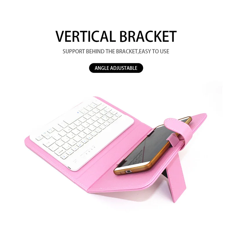 Wireless Keyboard Case Protective Mobile Phone with Bluetooth Keyboard Portable PU Leather for 4.5-6.8 IPhone / Android Phone
Wireless Keyboard Case Protective Mobile Phone with Bluetooth Keyboard Portable PU Leather for 4.5-6.8 IPhone / Android Phone