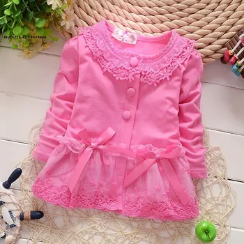 High Quality 2019 New Spring Baby Girls Cotton Outerwear&Coats Kids Girls Lace Bow Clothes Tops Cardigan 3 Designs For 1-3Y
High Quality 2019 New Spring Baby Girls Cotton Outerwear&Coats Kids Girls Lace Bow Clothes Tops Cardigan 3 Designs For 1-3Y