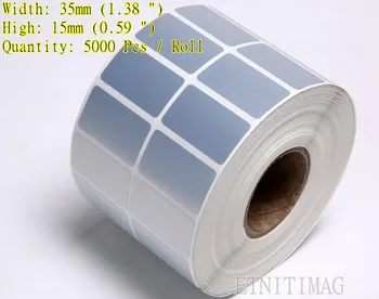 2 Backs-Waterproof paper 35x15mm(0.59")x5000 Sheet/Roll Thermal transfer blank PET barcode Labels adhesive printed label sticker
2 Backs-Waterproof paper 35x15mm(0.59")x5000 Sheet/Roll Thermal transfer blank PET barcode Labels adhesive printed label sticker