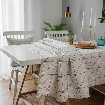 Simanfei Linen Table Cloth Country Style Plaid Print Stylish Rectangle Table Cover Tablecloth Home Kitchen Decoration
Simanfei Linen Table Cloth Country Style Plaid Print Stylish Rectangle Table Cover Tablecloth Home Kitchen Decoration