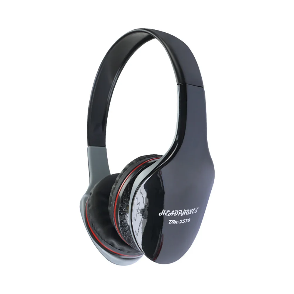 

DM- 2570 Wired Headphones 3.5mm Plug Foldable Adjustable Headphone Gaming Music Headset For PC
