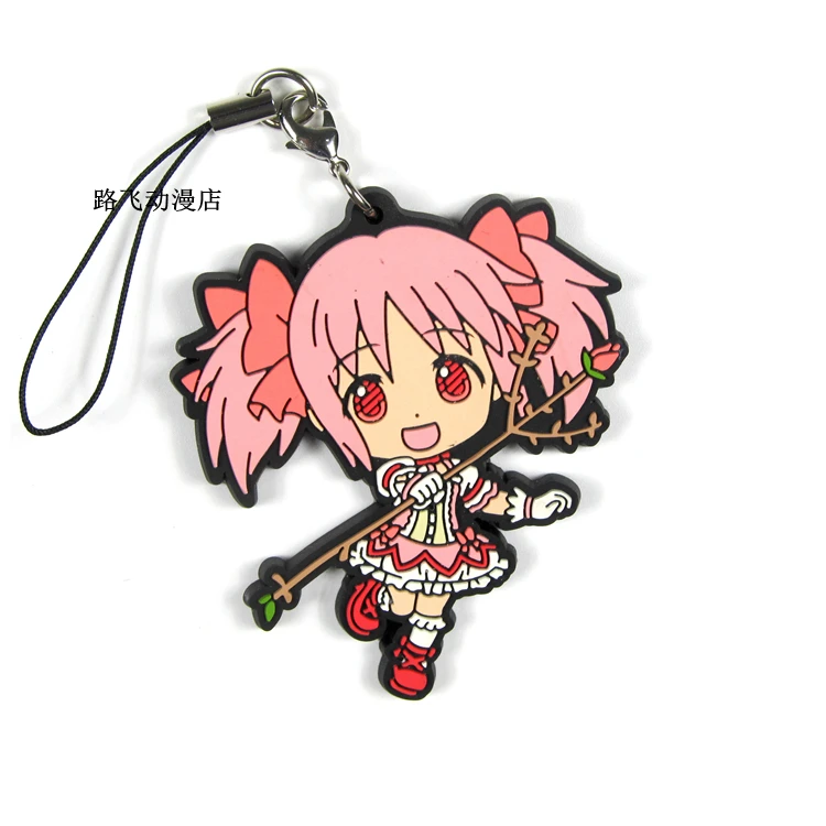 Puella Magi Madoka Magica Action Figure Anime Model Rubber Keychain Tomoe Mami Kaname Madoka Akemi Homura Miki Sayaka Pendant
Puella Magi Madoka Magica Action Figure Anime Model Rubber Keychain Tomoe Mami Kaname Madoka Akemi Homura Miki Sayaka Pendant