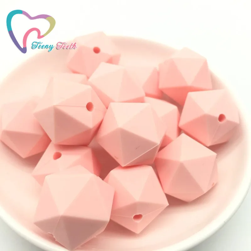 Teeny Teeth 10 PCS Candy Pink Icosahedron Silicone Beads Teething Baby Teether Chewable Silicone Beads BPA Free Teething Toys
Teeny Teeth 10 PCS Candy Pink Icosahedron Silicone Beads Teething Baby Teether Chewable Silicone Beads BPA Free Teething Toys