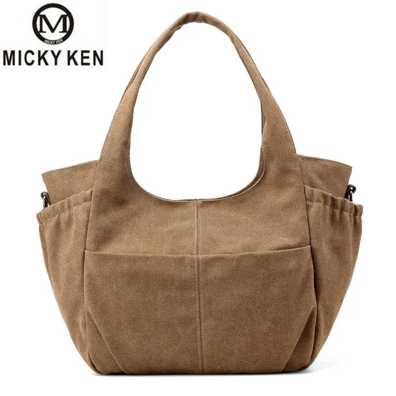 New Brand Women's Canvas Handbags High Quality Female Hobos Single Shoulder Bags Vintage Solid Multi-pocket Ladies Totes Bolsas
New Brand Women's Canvas Handbags High Quality Female Hobos Single Shoulder Bags Vintage Solid Multi-pocket Ladies Totes Bolsas