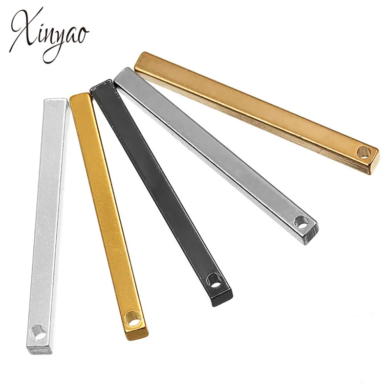 XINYAO 10Pcs/lot Gold Silver Color Long Square Bar Stamping Blank Connector Charms 30mm For Diy Necklace Bracelet Jewelry Making
XINYAO 10Pcs/lot Gold Silver Color Long Square Bar Stamping Blank Connector Charms 30mm For Diy Necklace Bracelet Jewelry Making