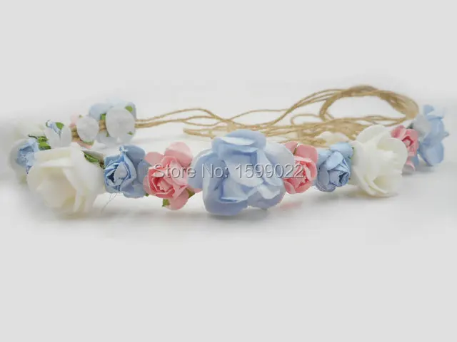 Rustic Sky Blue Pink Paper Rose Flowers Burlap Headband Fairy Wedding Flower Girl Bridesmaid Hair Accessories for Kids Toddler
Rustic Sky Blue Pink Paper Rose Flowers Burlap Headband Fairy Wedding Flower Girl Bridesmaid Hair Accessories for Kids Toddler