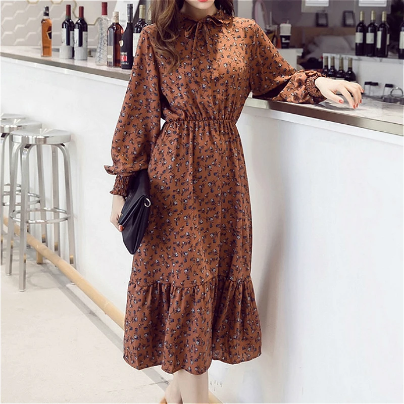 Print Chiffon Elastic Slim Waist Dress Spring A-line Ropa De Mujer Lantern Sleeve Bohemian Party Dress Femme Vestido Plus Size
Print Chiffon Elastic Slim Waist Dress Spring A-line Ropa De Mujer Lantern Sleeve Bohemian Party Dress Femme Vestido Plus Size