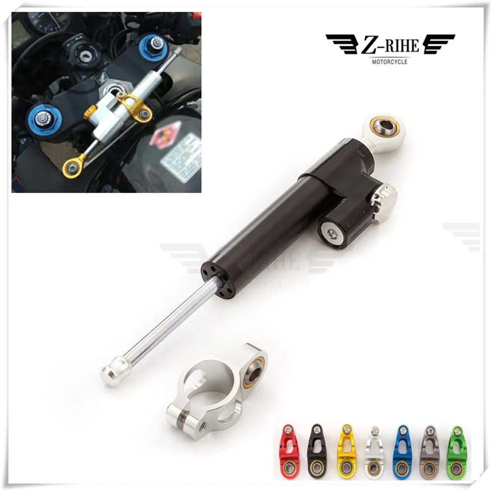 CNC Universal Aluminum Motorcycle Damper Steering Stabilizer Safety Control For DL1000 V-STROM GSF1200 BANDIT GSF1250 BANDIT
CNC Universal Aluminum Motorcycle Damper Steering Stabilizer Safety Control For DL1000 V-STROM GSF1200 BANDIT GSF1250 BANDIT