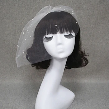 Elegant White Ivory Wedding Veil One-tier Blusher Veils for Short Hair Cut Edge By Hand Made
Elegant White Ivory Wedding Veil One-tier Blusher Veils for Short Hair Cut Edge By Hand Made