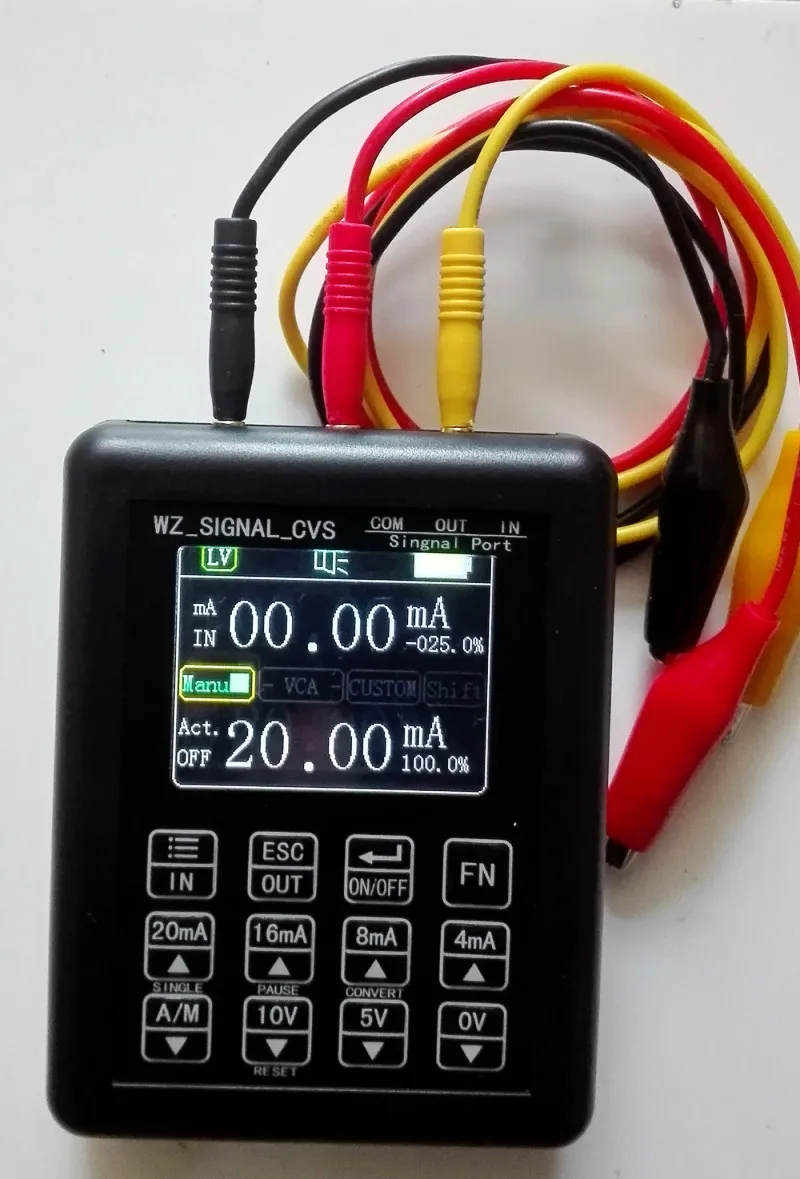 1PCS 4-20mA signal generator 24V current voltage transmitter calibrator signal source 0-10V
1PCS 4-20mA signal generator 24V current voltage transmitter calibrator signal source 0-10V